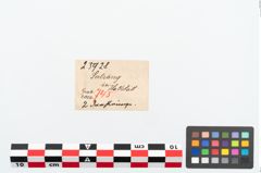 Etikett zu Bronzearmreif (NHMW-PRAE-025928)